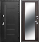 Входная дверь металлическая Троя Серебро MAXI Зеркало Венге