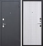 Входная металлическая дверь Гарда Муар 8 мм Белый ясень