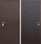Входная металлическая дверь Тайга 7 см Мини 1800/1900 Венге