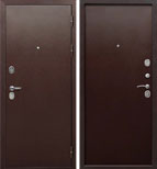 Входная металлическая дверь Тайга 9 см металл/металл